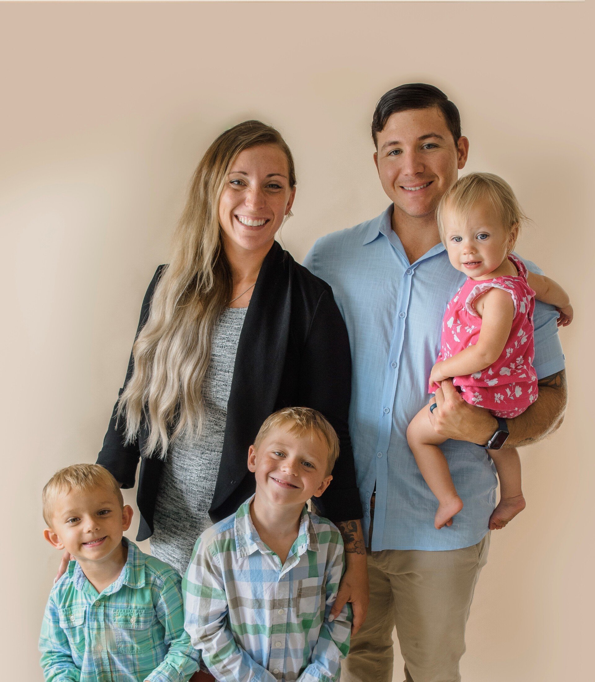 Donna M. Tees with her family